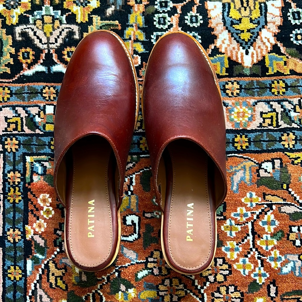 NIB Portland Leather “Patina” Collection Mules: Women’s 10